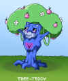 The result of a bad night's sleep, a teddy-tree creature. :P